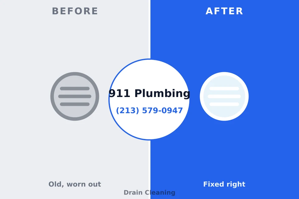 Before and after: plumbing repair Vance, AL